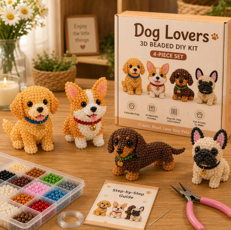 🏆Limited Time Sale 49% OFF🧵🦘Petite 3D Beaded Animal Craft Kit