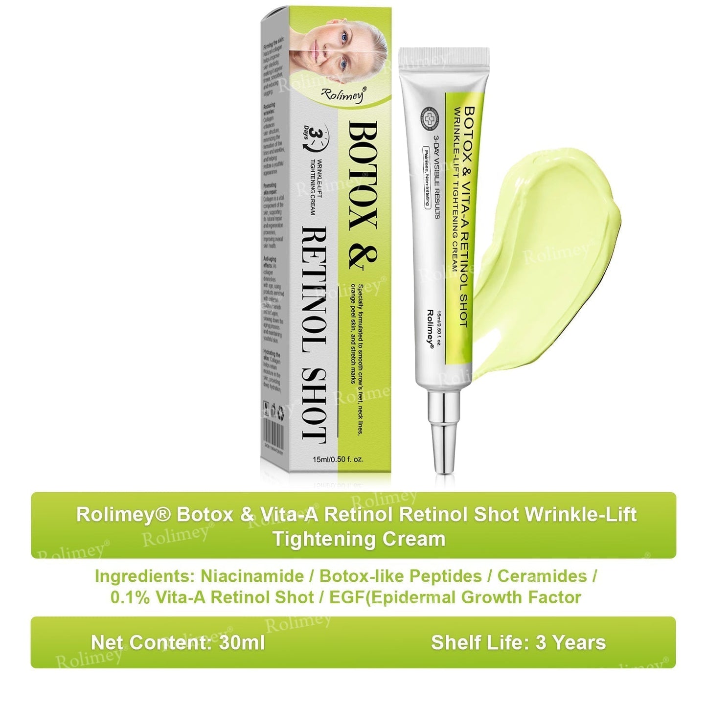 Made and shipped from Australia🦘Rolimey® Botox & Vita-A Retinol Shot Wrinkle-Lift Tightening cream - Last Day Promotion 70% OFF