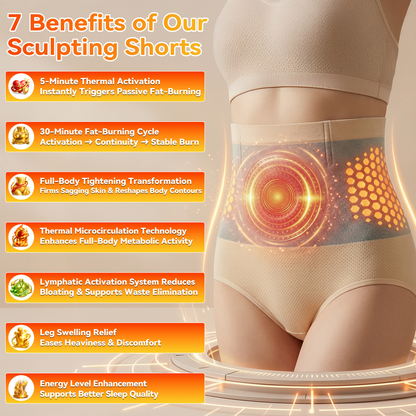 🦘GFOUK® Moringa & Berberine 4-in-1 Microparticle Sculpting & Fat-Burning Shorts