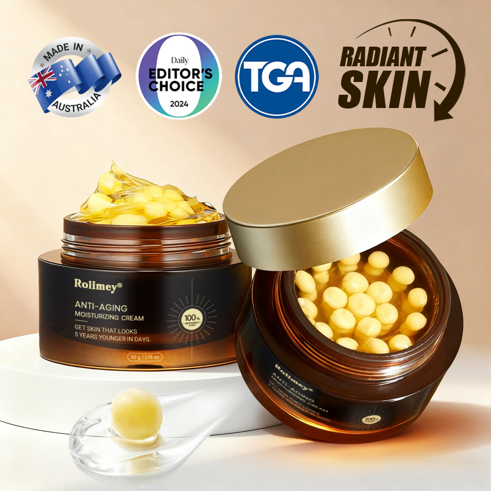 ✅Official Store |🦘👑Rolimey® Anti-Aging Moisturizing Cream with Hyaluronic Acid, Retinol & Collagen – For Face, Neck, Décolleté & Legs – Made in Australia – Day & Night Use