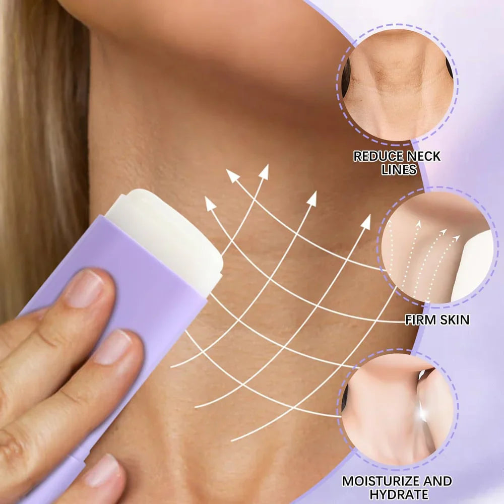 LiftaGlow Neck Stick Oil-Nourishing Firming Balm - Targets Neck Wrinkles & Sagging Skin