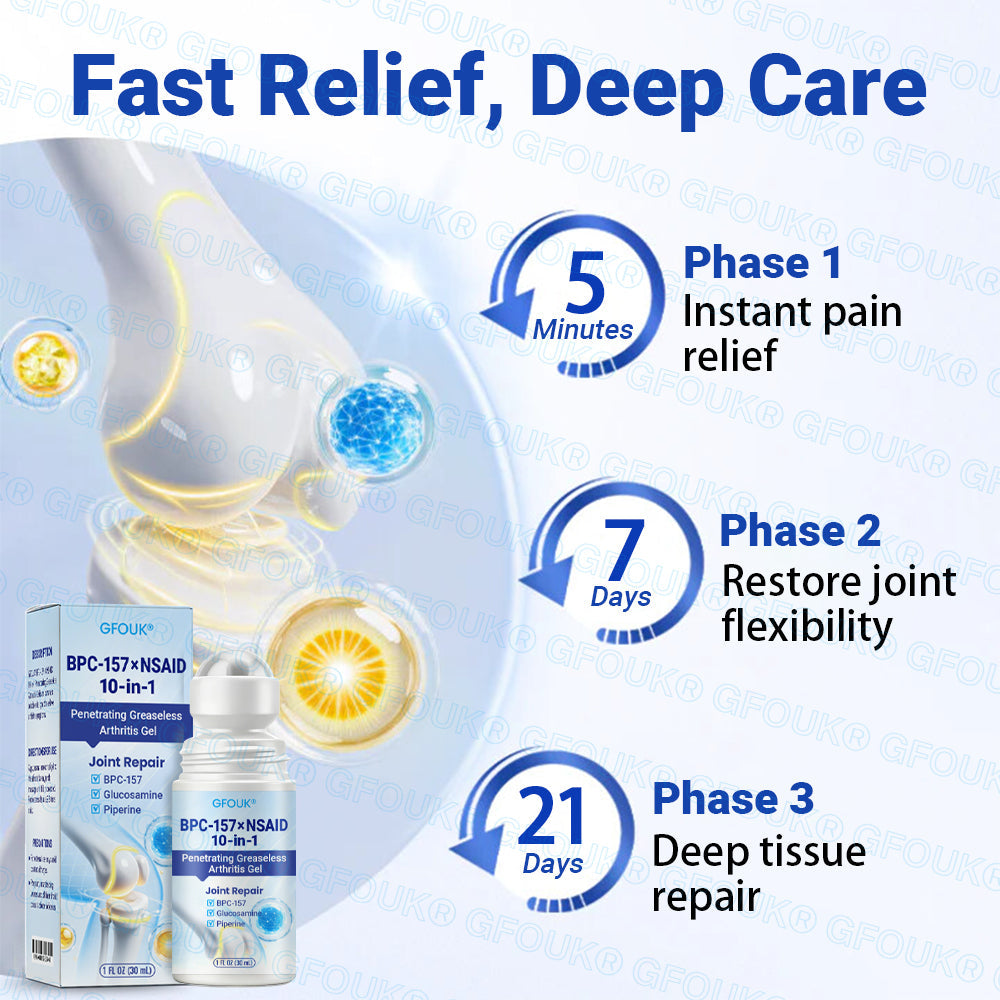 𝐎𝐟𝐟𝐢𝐜𝐢𝐚𝐥 𝐒𝐭𝐨𝐫𝐞 🇦🇺 |🦘GFOUK® BPC-157 × NSAID 10-in-1 Penetrating Greaseless Arthritis Gel