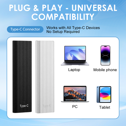 🏆Flash Sale🦘❤️❤️❤️50K+ SOLD! Almost Gone-🔥16TB Type-C Portable Mini SSD - Up to 1050MB/s, IP65 Water and Dust Resistance, Updated Firmware