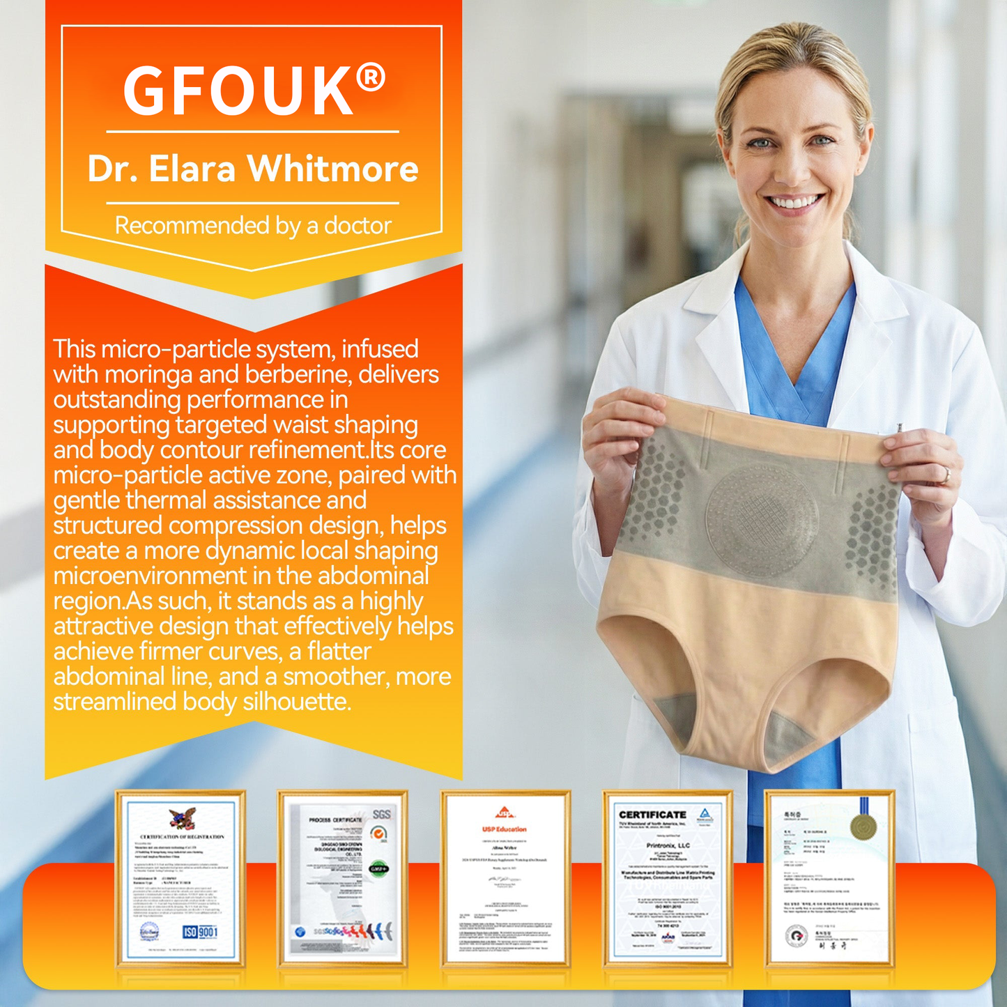 🦘GFOUK® Moringa & Berberine 4-in-1 Microparticle Sculpting & Fat-Burning Shorts