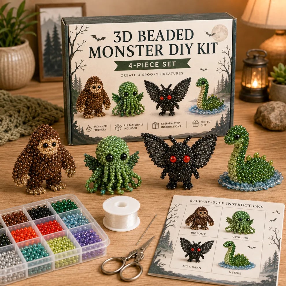 🏆Limited Time Sale 49% OFF🧵🦘Petite 3D Beaded Animal Craft Kit