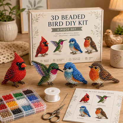 🏆Limited Time Sale 49% OFF🧵🦘Petite 3D Beaded Animal Craft Kit